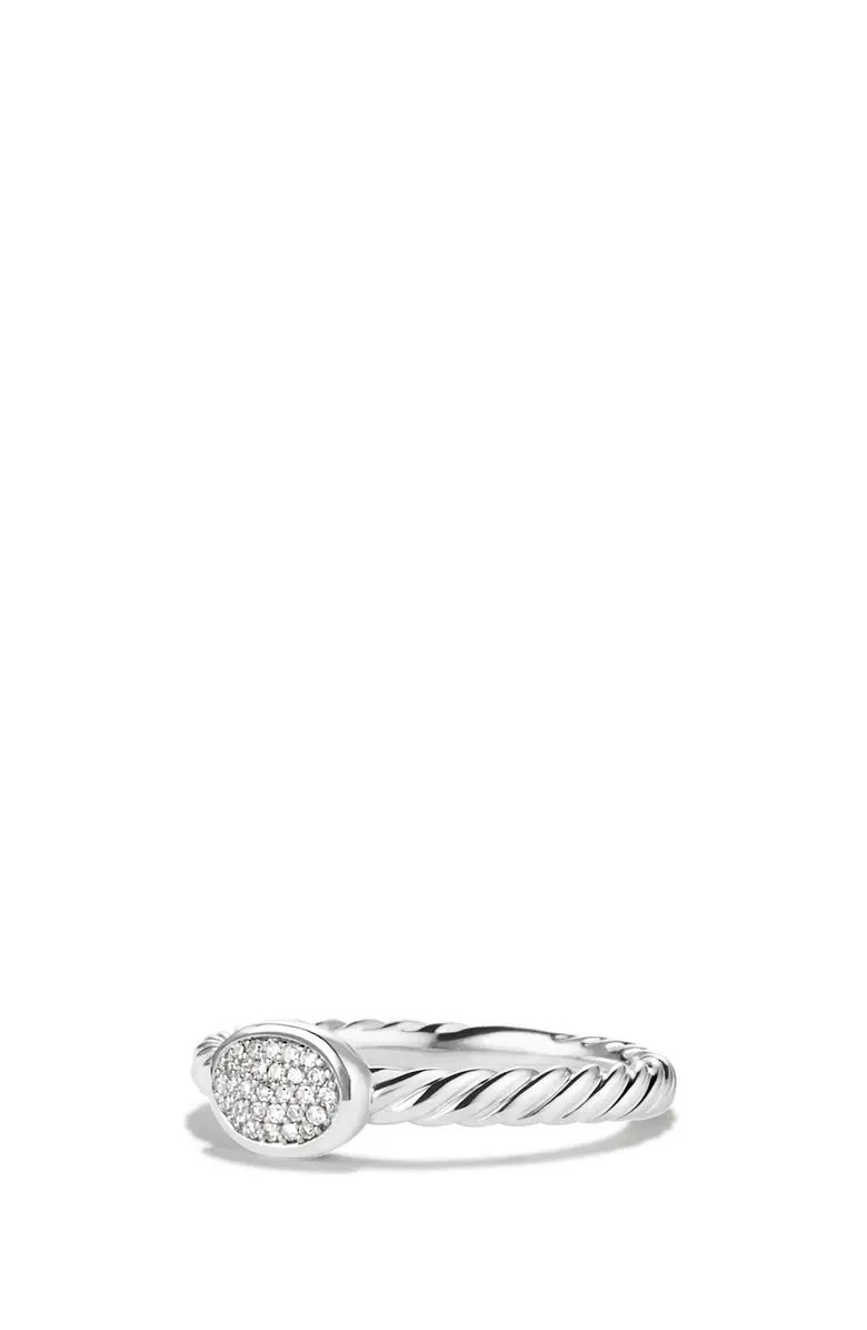 David Yurman Cable Collectibles Oval Ring with Diamonds | Nordstrom | Nordstrom