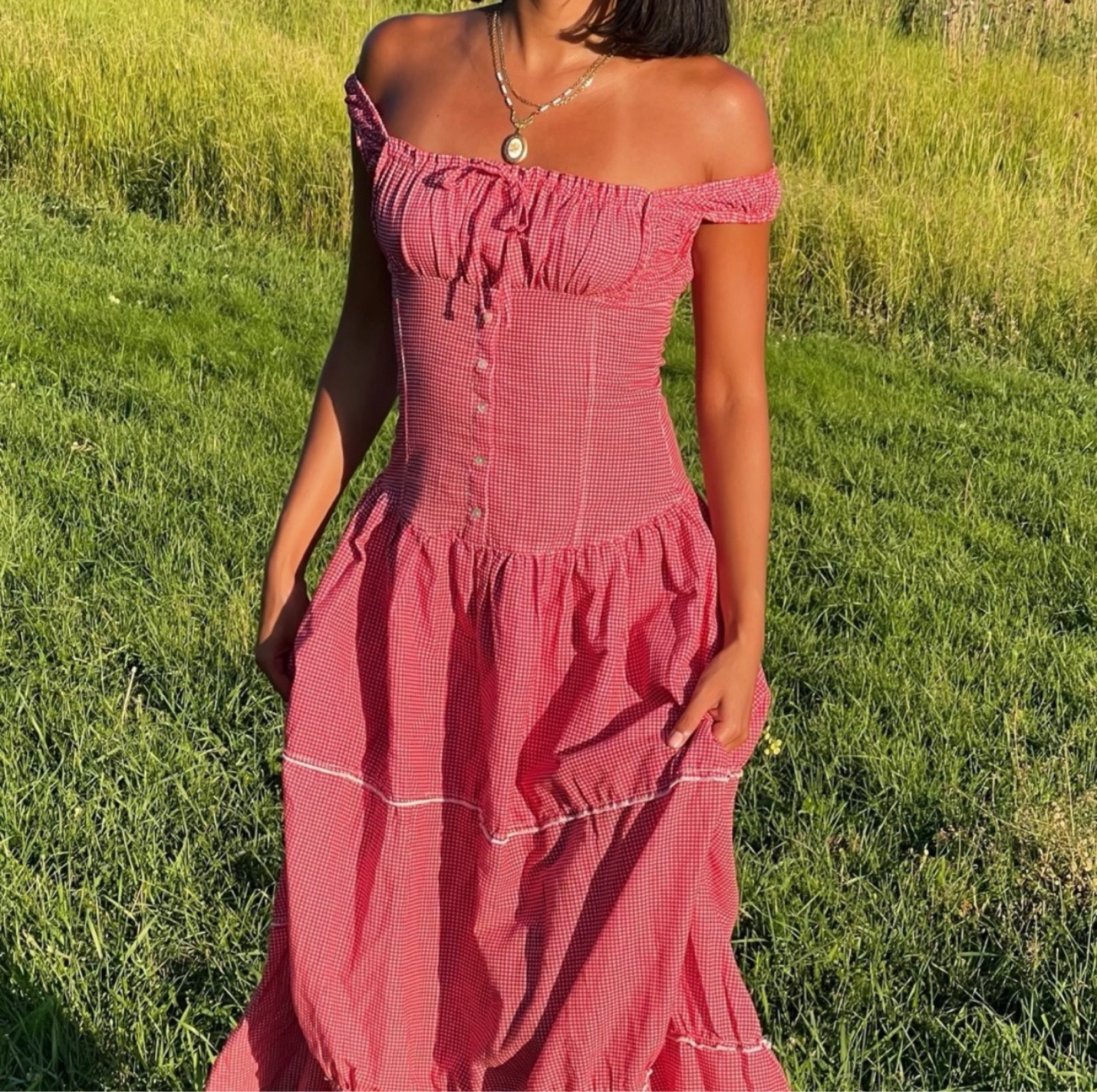 chinese dress ladies Christabelle Ruffle Maxi Dress