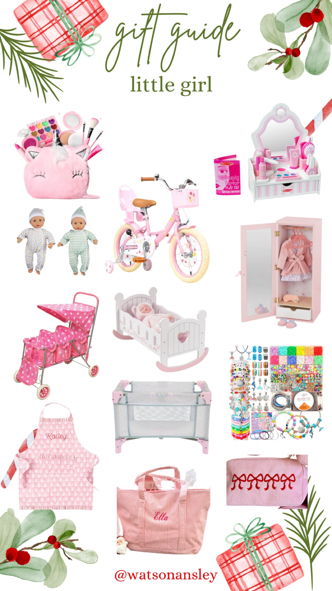 Shop for the little girls in your life! I’ve linked up some of my daughter’s favorites below!

Click below to shop!

Dolls | baby | babies | toddler | girl | crib | doll | armoire | dresser | twins | stroller | triplet stroller | bike | make up | jewelry | bracelets | bracelet making kit | apron | tote bag | toiletry bag 

#LTKGiftGuide #LTKKids #LTKHoliday