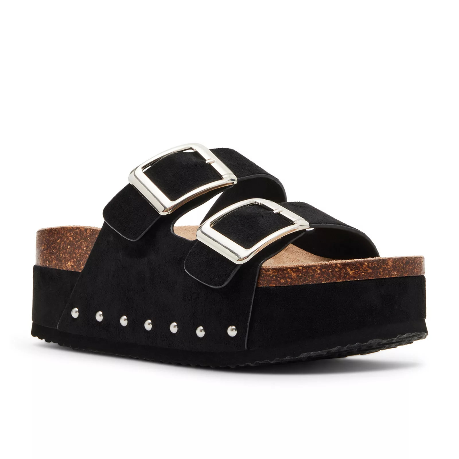 madden girl BABE Women's Slip-On Platform Sandals, Size: 5.5, Black | Kohl's