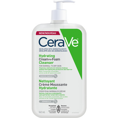 Hydrating Cream-to-Foam Cleanser Makeup Remover and Face Wash With Hyaluronic Acid | Shoppers Drug Mart - Beauty