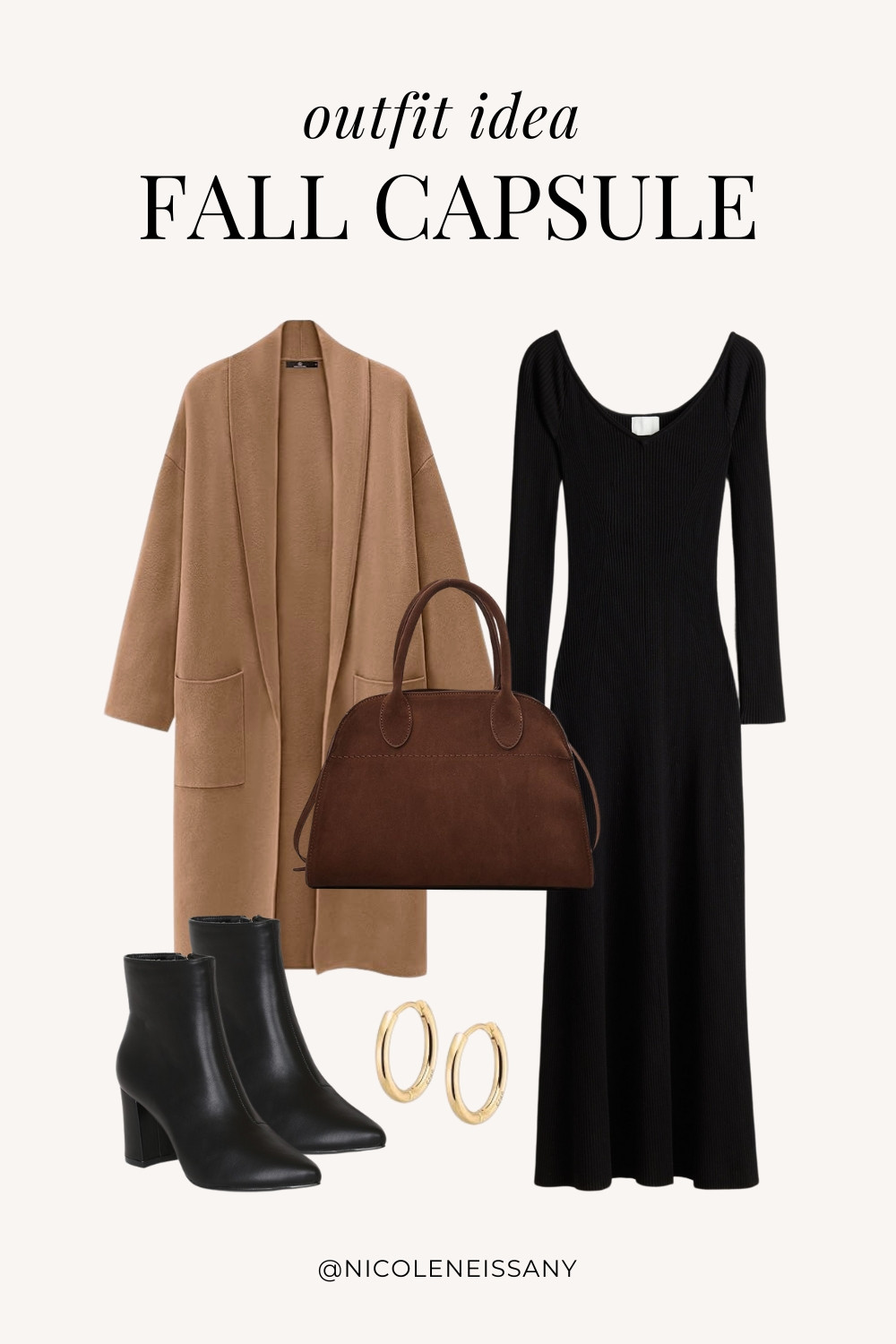 Fall Capsule Wardrobe Outfit Idea | fall capsule outfit, fall outfit, fall outfits, fall style, fall fashion, fall 2024 fashion, fall outfits 2024, fall trends 2024, fall outfit inspo, fall outfit inspiration, fall capsule wardrobe essentials, fall wardrobe essentials, fall closet essentials, fall essentials, fall basics, fall must haves, neutral capsule wardrobe, neutral outfit, neutral fashion, elevated casual outfit, date night outfit, brunch outfit, everyday outfit, Abercrombie, Abercrombie denim, Abercrombie jeans, Amazon Fashion, Revolve, Lulus, Nordstrom, H&M // fall cardigan, fall coatigan, long cardigan, fall dresses, sweater dress, midi dress, black dress, black ankle boots, gold hoop earrings, brown suede tote bag

#liketkit #LTKSeasonal #LTKShoeCrush #LTKItBag #LTKStyleTip #LTKFindsUnder50 #LTKFindsUnder100 #LTKTravel #LTKSaleAlert
