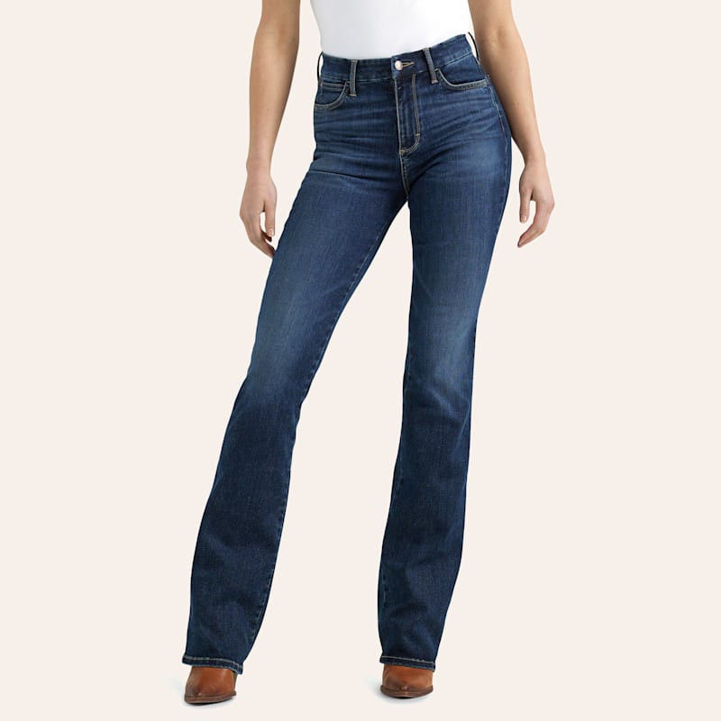 Wrangler Women's Dark Wash Lacey Bespoke Boot Jeans | Cavender's
