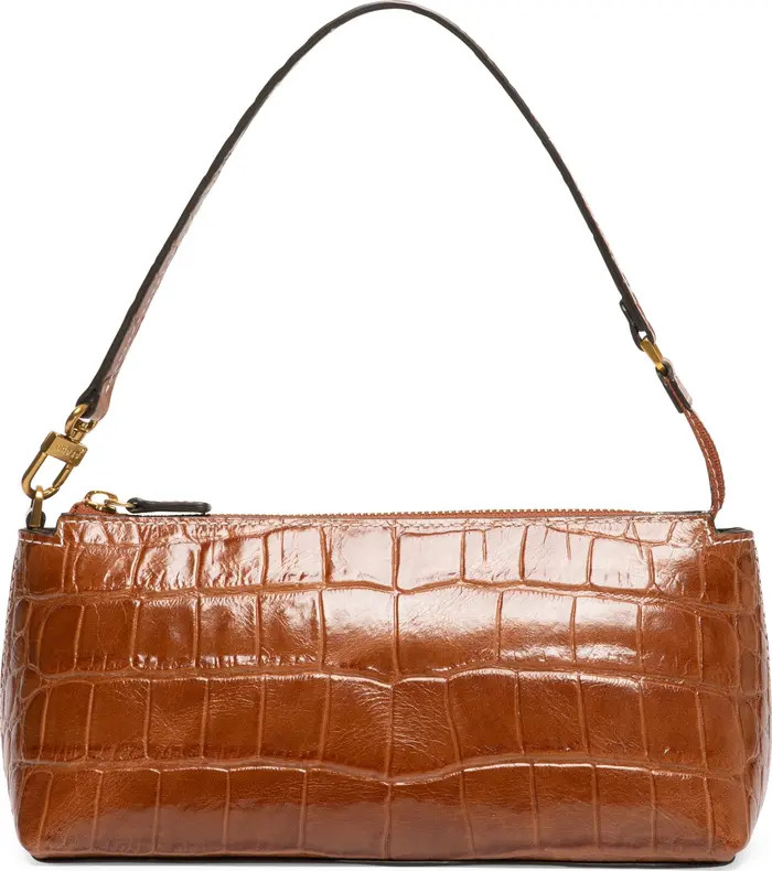 BIRKENSTOCK + STAUD Kaia Croc-Embossed Shoulder Bag | Nordstrom