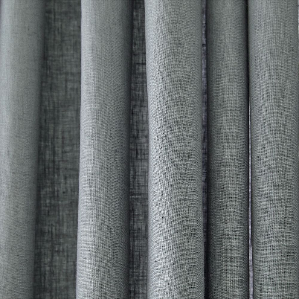 Pleated European Flax Linen Curtain | West Elm (US)