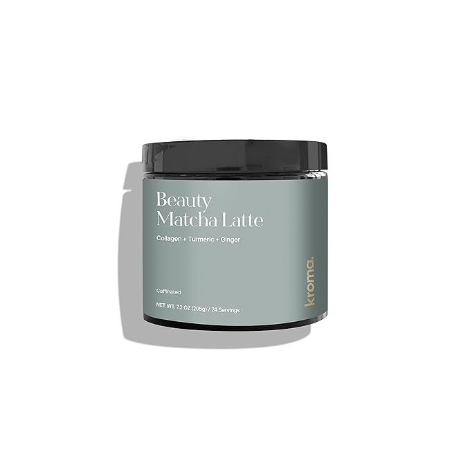 Kroma Beauty Matcha Latte. Ceremonial Grade Matcha, L-theanine, collagen, medicinal mushrooms, tu... | Amazon (US)