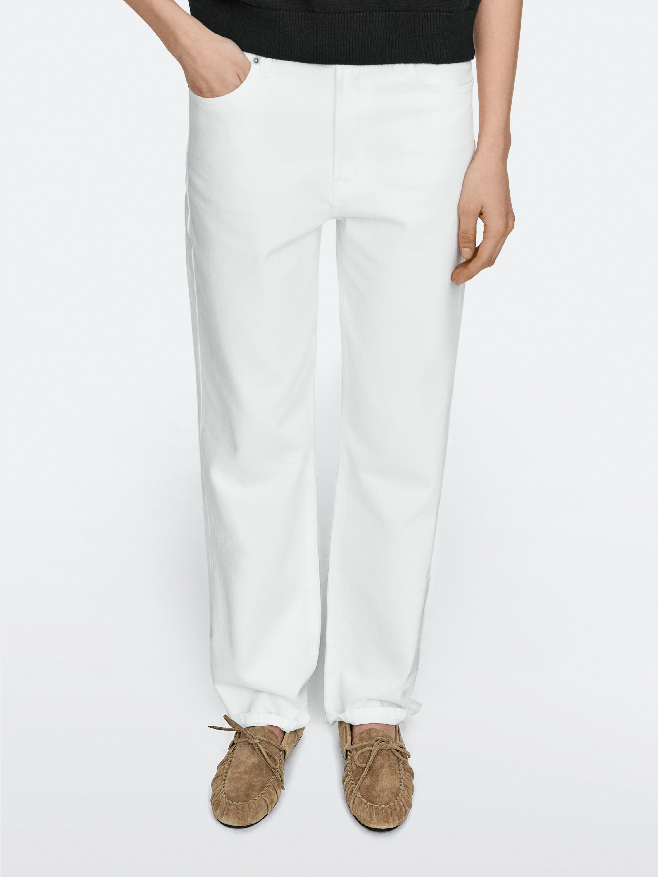 Mokassin aus weichem gerafftem Leder | Massimo Dutti DE