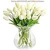 XHSP 30 pcs Real-touch Artificial Tulip Flowers Home Wedding Party Decor | Amazon (US)
