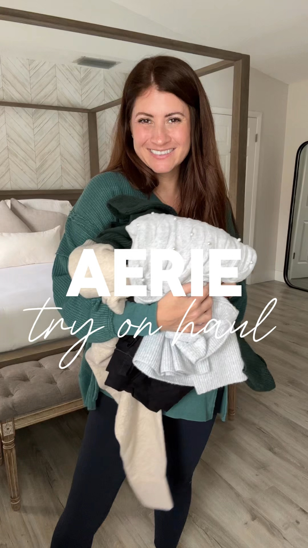 Aerie Try On Haul! ✨🤩 this is a good one! So many cute and cozy finds! Perfect for winter and keeping it casual! 

Follow me for more affordable fashion and Aerie finds! 

Wearing:
Pearl sweater – Small
Bow sweater – small 
Waffle Henley – medium
Sweater cardigan – small 
Joggers – Small, but need an extra small 
Legging trousers – Small
Wide leg Sweatpants- small
Waffle sweater- smalll

#LTKSeasonal #LTKSaleAlert #LTKOver40
