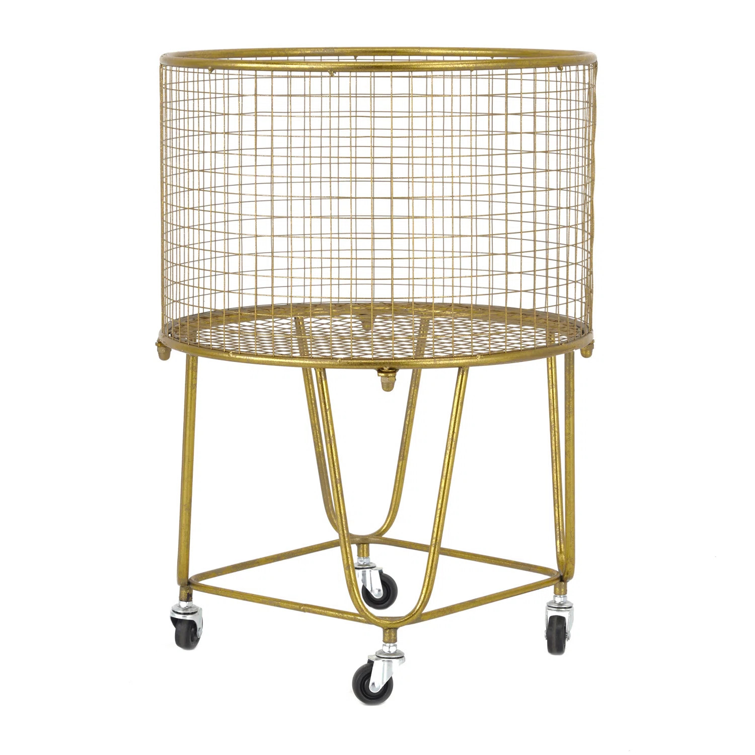 17 Stories Metal Deep Set Rolling Mesh Laundry Basket Storage Cart & Reviews | Wayfair | Wayfair North America