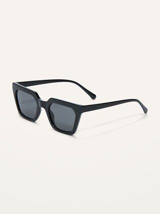 Gender-Neutral Black Angular Sunglasses for Adults | Old Navy (US)
