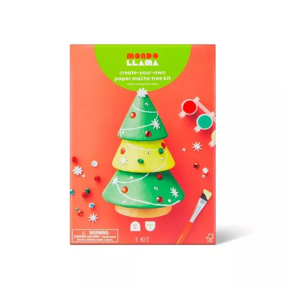 mondo llama create your own paper mache ornaments kit New