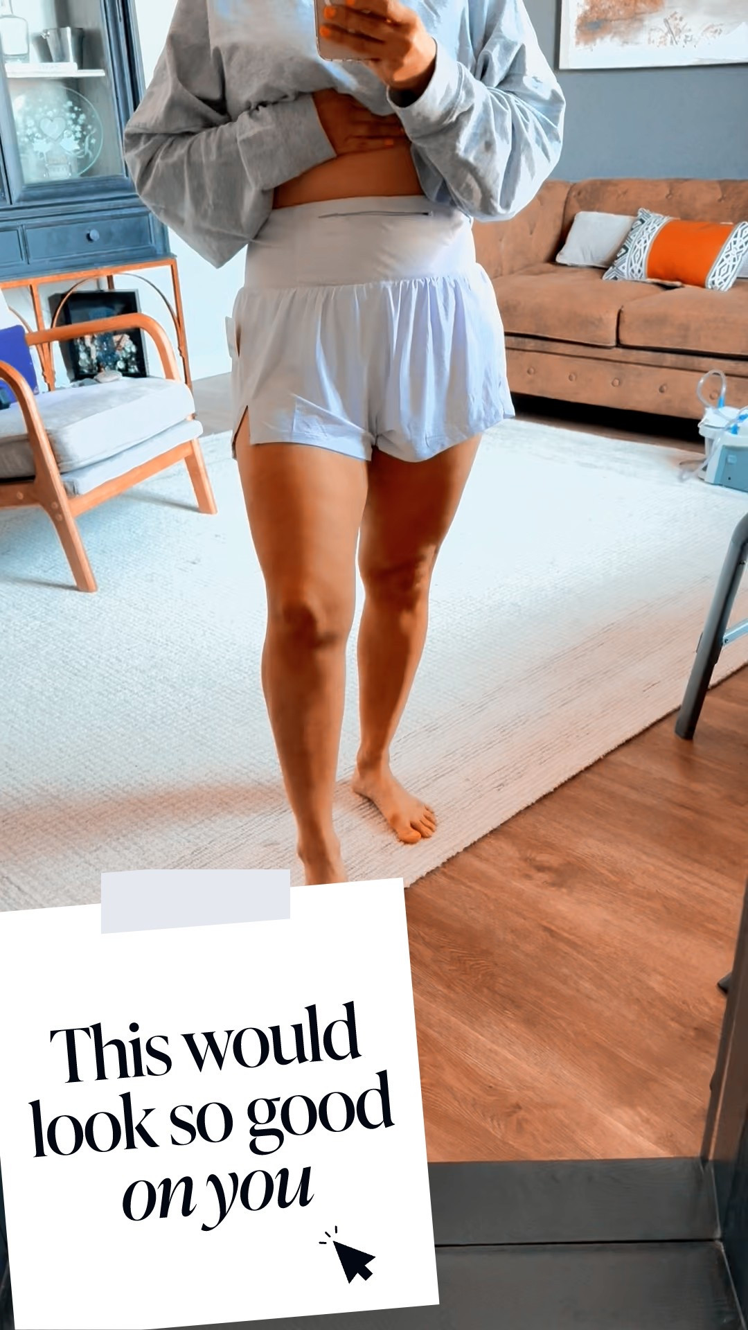 Runner girlies - run! These are the best running shorts for spring & summer! 
TTS! I’m petite but curvy hips and thicker thighs! 
The built in belt is perfect for your running gels and phone! 
Mom pooch approved! 

#LTKActive #LTKOver40 #LTKPetite