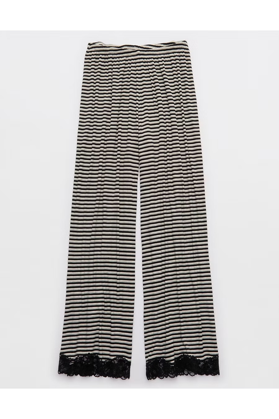 Aerie Real SoftÂ® Rib Trouser PJ Women's Heather Frost XXS | American Eagle Outfitters (US & CA)