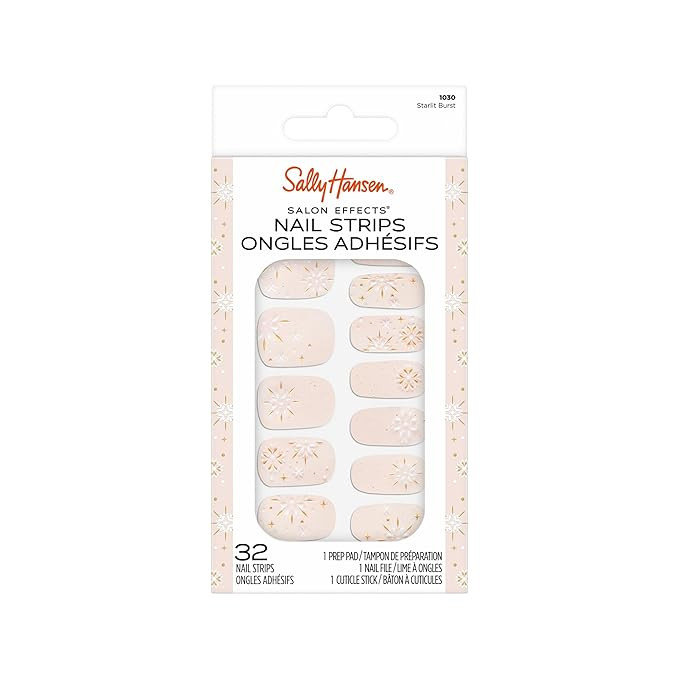 Sally Hansen Salon Effects, Starlit Burst​, Nail Strips, No UV Light Needed, No Dry Time, Long-... | Amazon (US)