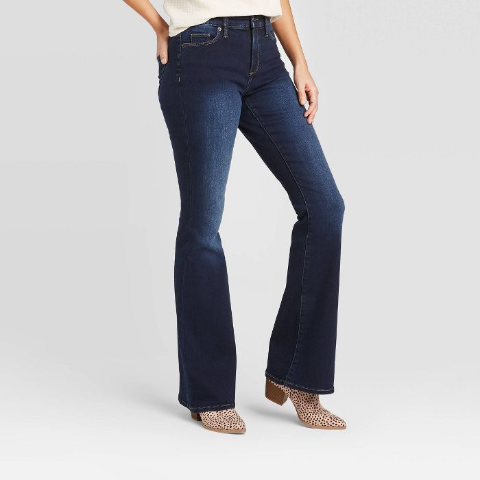 Women's High-Rise Below Knee Flare Jeans - Universal Thread™ Dark Wash | Target