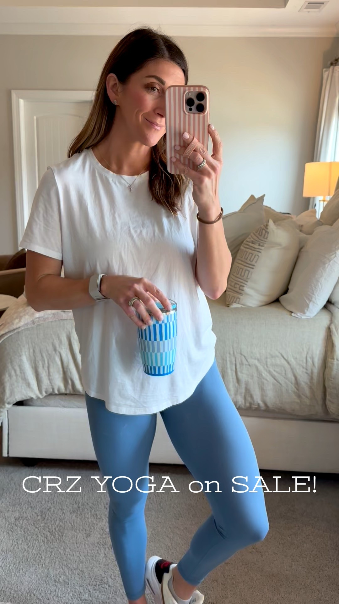 Tee: CRZ yoga on sale 20% off. TTS-M
Leggings: CRZ Yoga on sale 15% off size small. TTS. 

Click here to shop!

Crz yoga | leggings | tee | t-shirt | sale | workout | athlete | athleisure | athletic | fit | fitness | comfy | travel | cozy | active | amazon | mom style | gym | basics | daily | ootd | sale 
 

#LTKSaleAlert #LTKootd #LTKActive