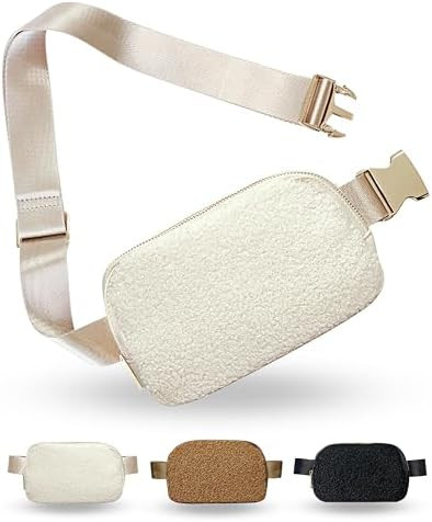 Boutique Fleece Belt Bag | Sherpa Crossbody Fanny Pack for Women | Everywhere Waist Pack | Small ... | Amazon (US)