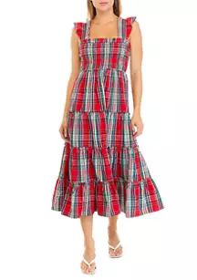 Crown & Ivy™ Women's Sleeveless Smocked Midi Dress | Belk