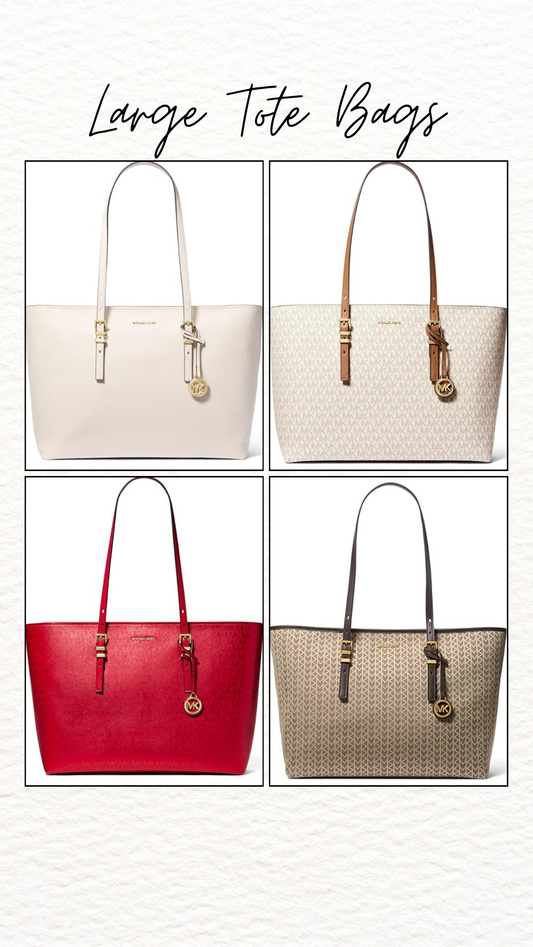 Michael Kors Women’s Quinn Large Top-Zip Tote bags are the perfect mix of luxury style and everyday function ✨ Spacious interiors, polished hardware, and timeless top-zip design make these Amazon tote bags ideal for work, travel, shopping days, and daily essentials. Sleek enough for office outfits yet roomy enough for laptops, makeup bags, and on-the-go must-haves, this designer tote is a chic wardrobe staple.#MichaelKors #MichaelKorsTote #QuinnTote #DesignerBag #AmazonFashion #AmazonFinds #LuxuryHandbag #WorkBag #TravelBag #EverydayBag #TopZipTote #WomensHandbags #OfficeStyle #CarryAllBag #TimelessStyle
 

 #LTKSaleAlert