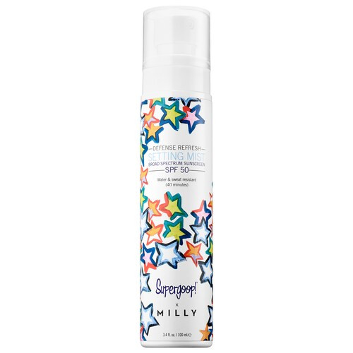 Supergoop! x Milly Defense Refresh Setting Mist Broad Spectrum Sunscreen SPF 50 - Supergoop! | Sephora (US)