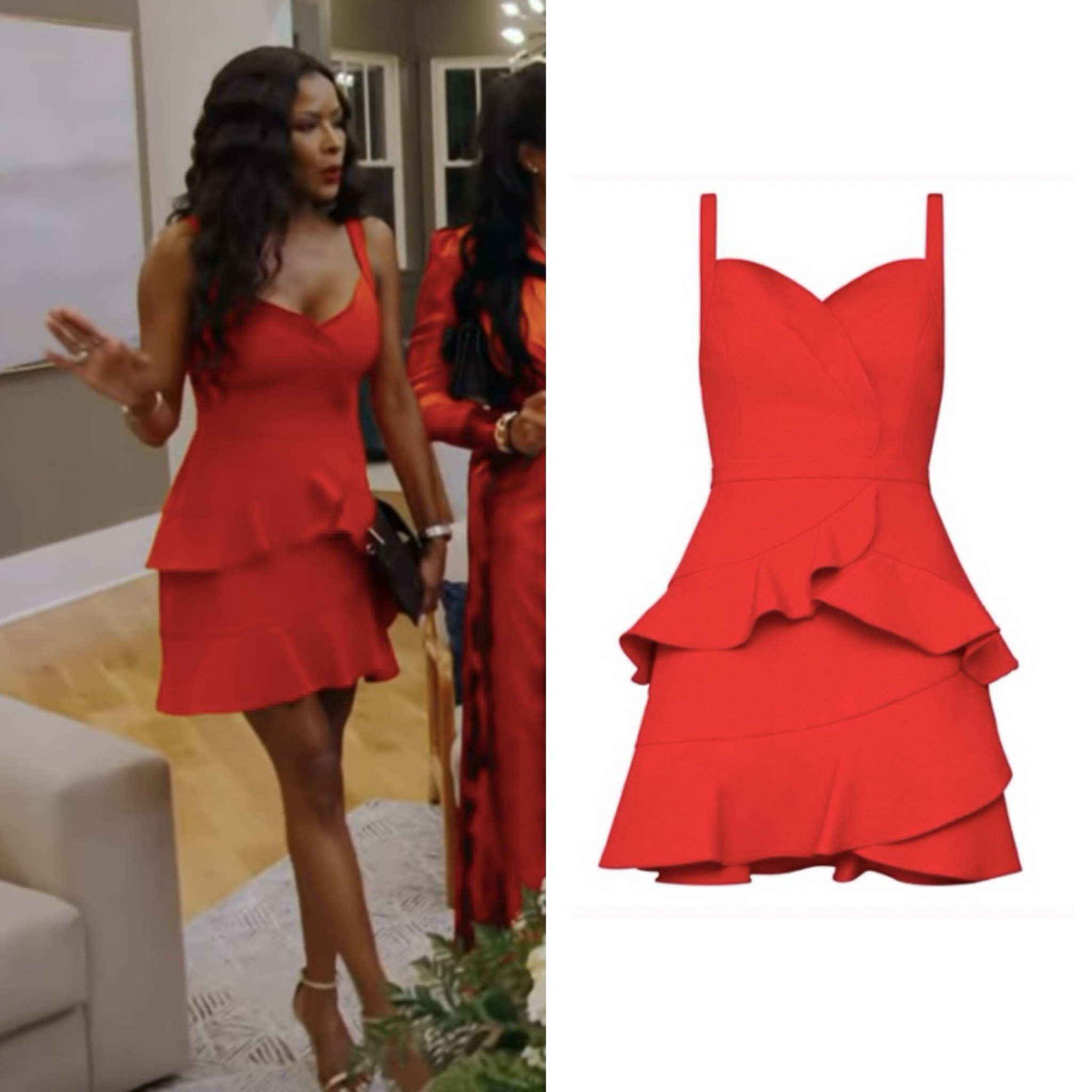 Stacey Rausch’s Red Ruffle Dress