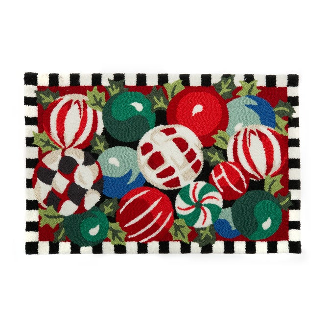 Jolly Ornaments 2' x 3' Rug | MacKenzie-Childs