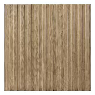 Art3d Slat Fluted Design 1/16 in. x 1-7/16 ft. x 1-3/5 ft. Tan Square Edge Decorative 3D Wall Pan... | The Home Depot