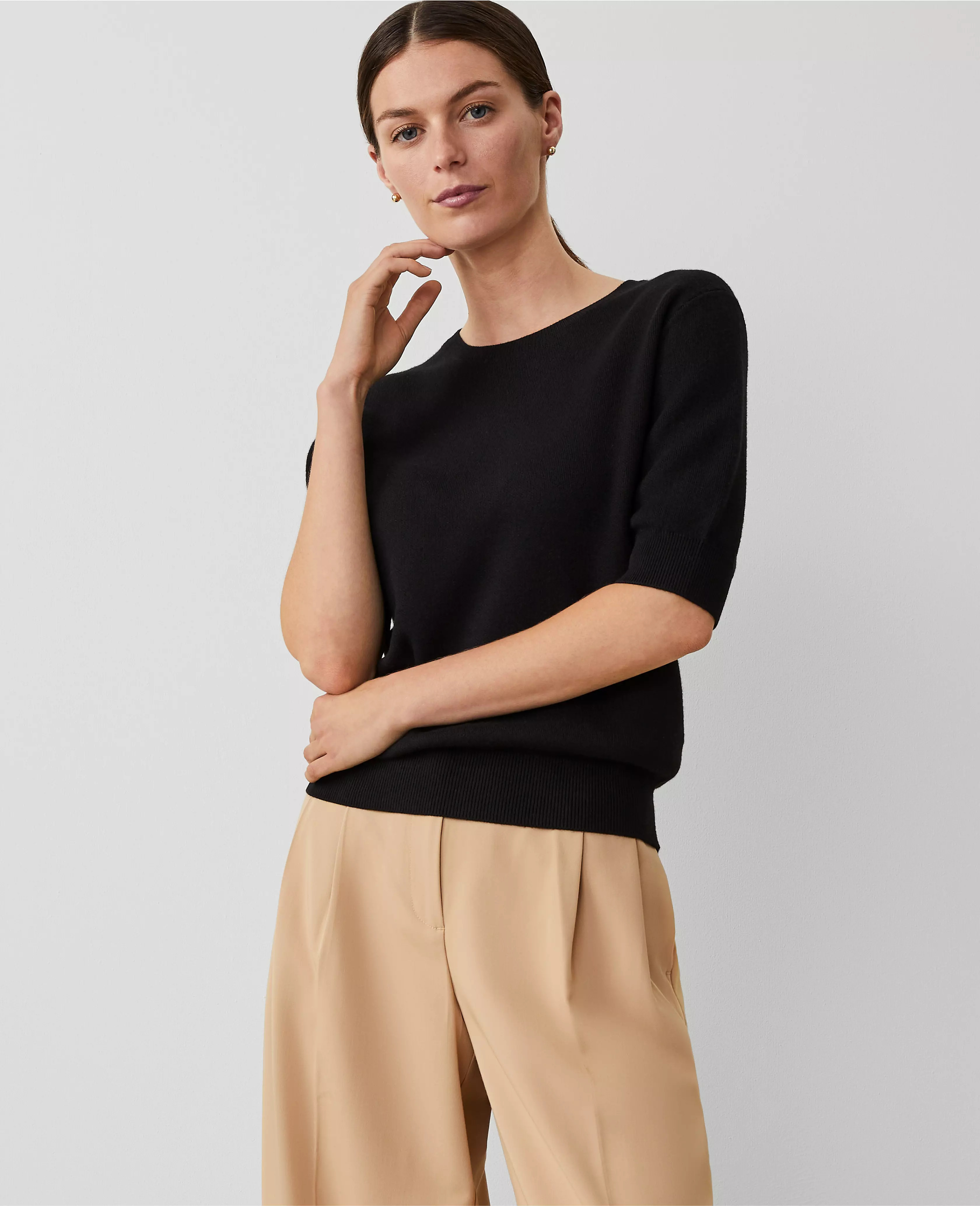 Jacquard Sweater Tee | Ann Taylor (US)