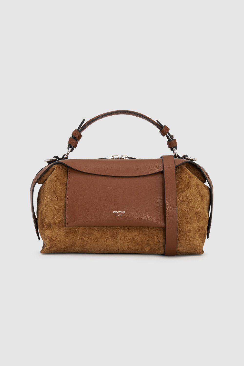 Mica Mini Bowler Suede | Oroton