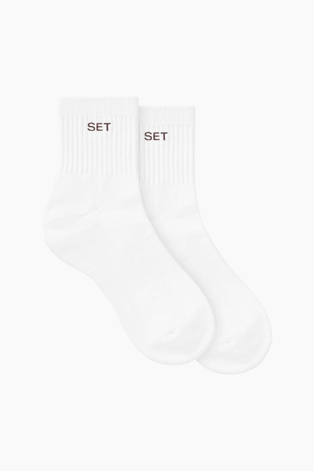 SET SHORTY SOCKS - WHITE/ESPRESSO | SET Active