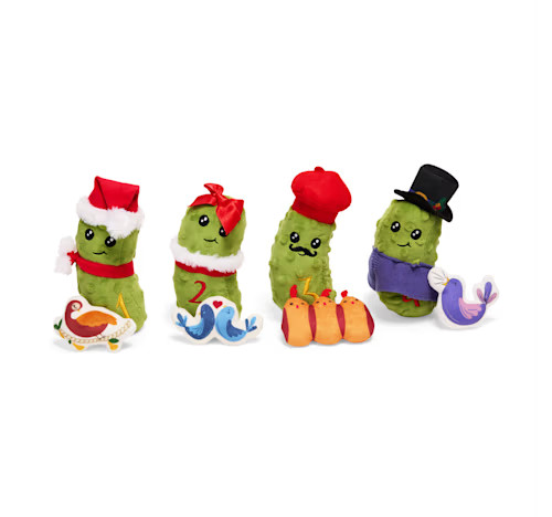 Merry Makings 12 Days of Pickles Plush Dog Toy Set, X-Large, Pack 12 | Petco