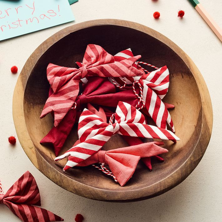 Holiday Bow Ornaments (Set of 10) | West Elm (US)