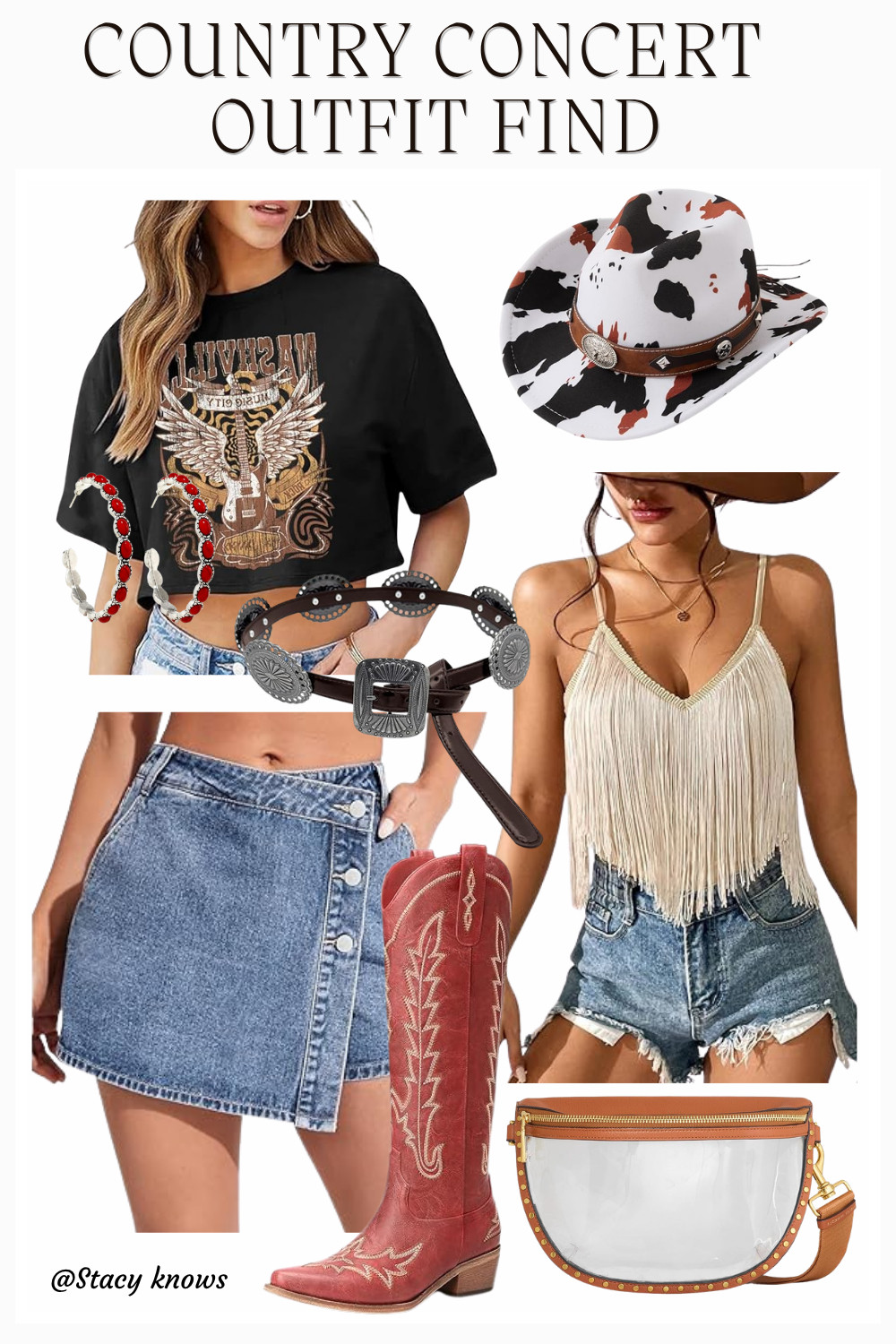 Ready for the front row!  Pairing classic denim with a pop of sparkle for the ultimate country concert look. This fit is comfortable enough for dancing all night but cute enough for the 'gram.
#countryconcert #concertoutfit #cowgirlstyle #ltkunder50 #nashvilleoutfit #westernfashion #bootseason #countrymusic 

 #LTKdayinmylife #LTKootd #LTKTravel