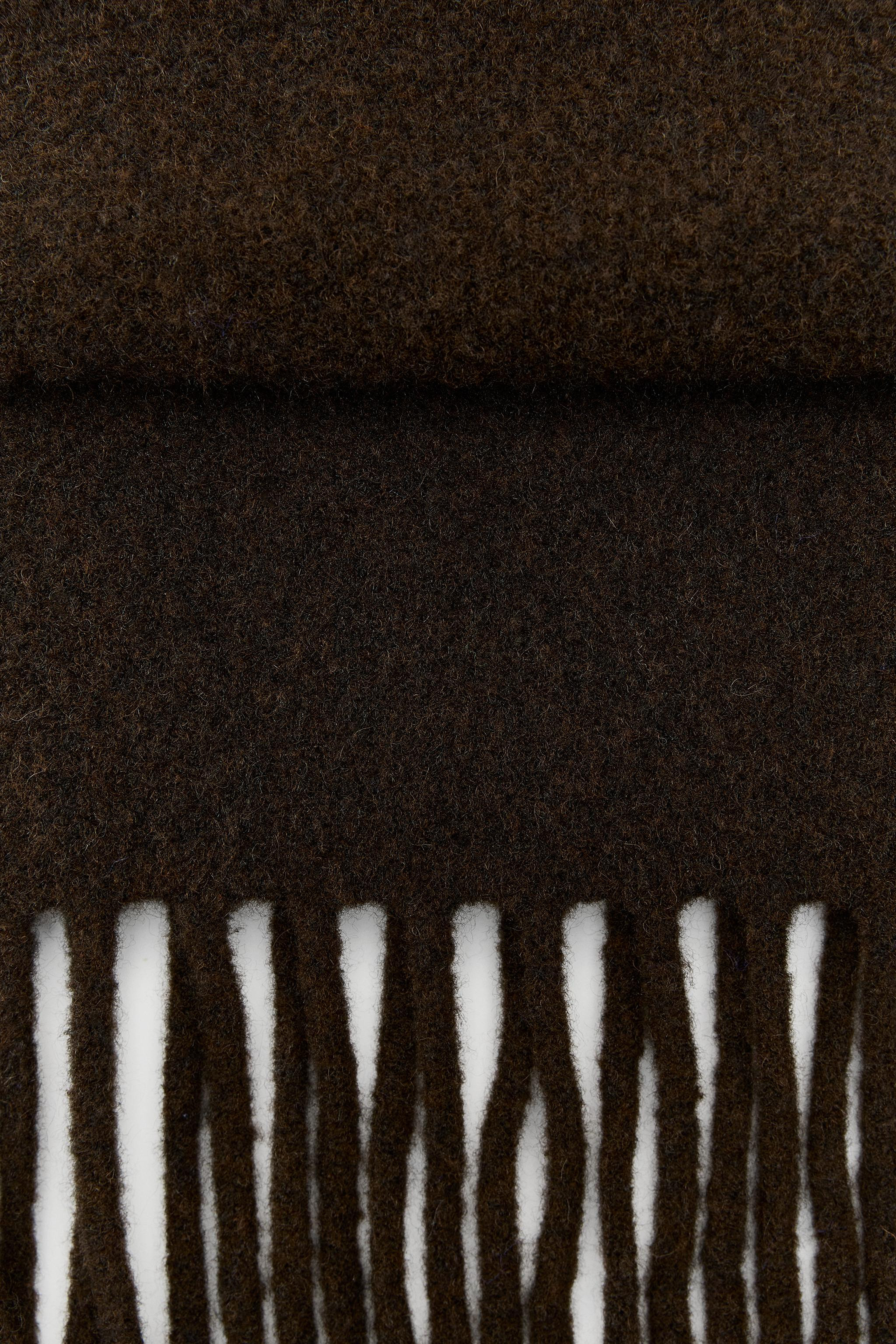 KNIT SCARF WITH WOOL FRINGE | Zara US