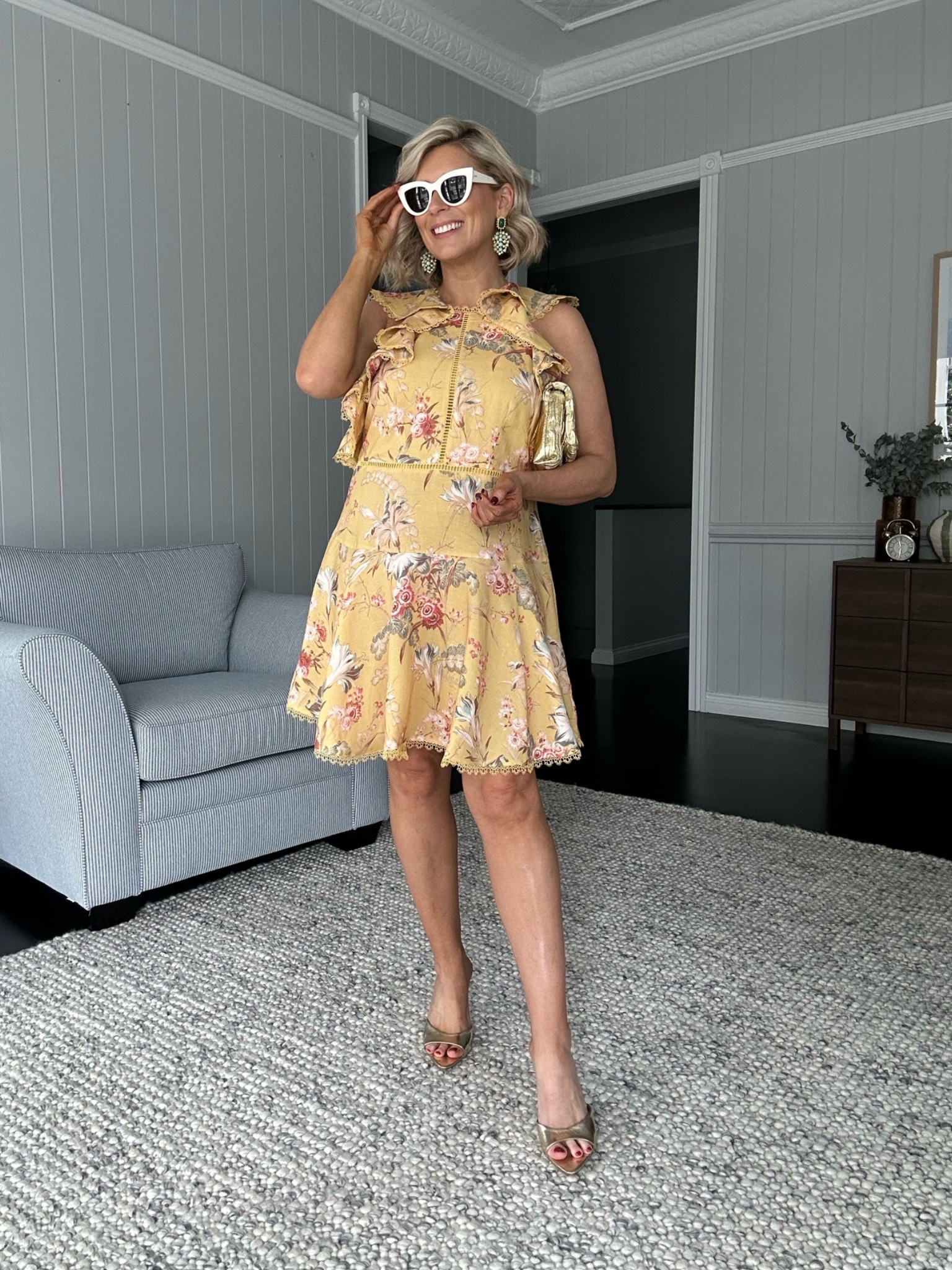 This gorgeous little linen blend dress has Zimmermann vibes but on a H&M budget. 
I’m wearing a size L here but I swapped it for a Medium.

#LTKaustralia #LTKspring #LTKpartywear