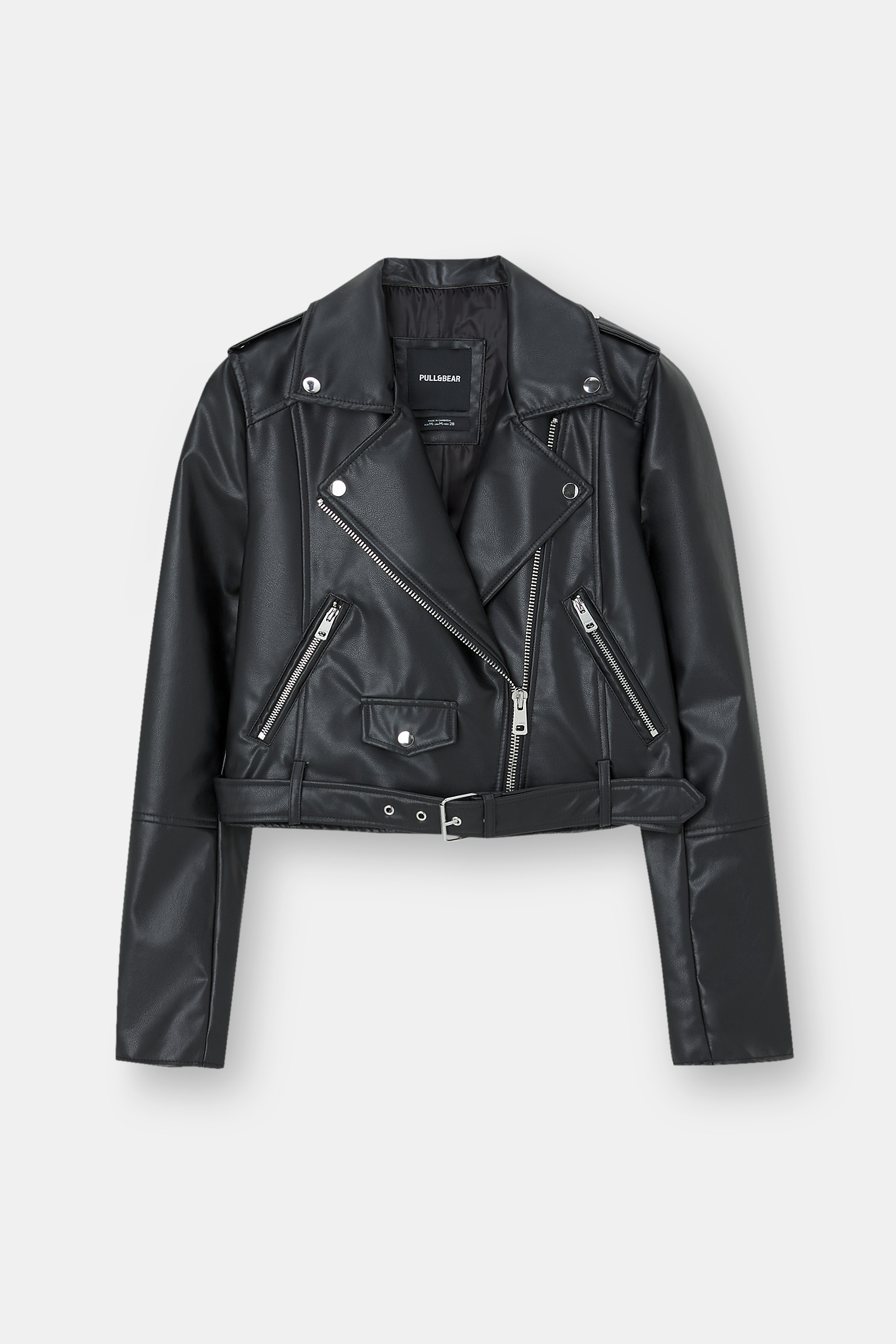 Blouson style motard en similicuir | PULL and BEAR FR