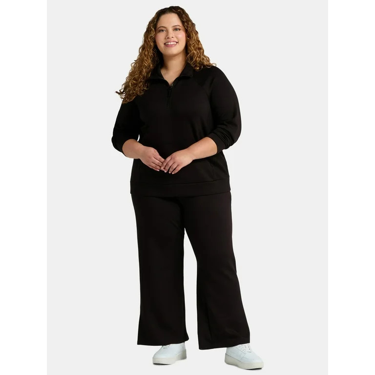 Terra & Sky Women's Plus Scuba Knit Sweatshirt and Sweatpants Set, 2-Piece, Sizes 0X-4X | Walmart (US)