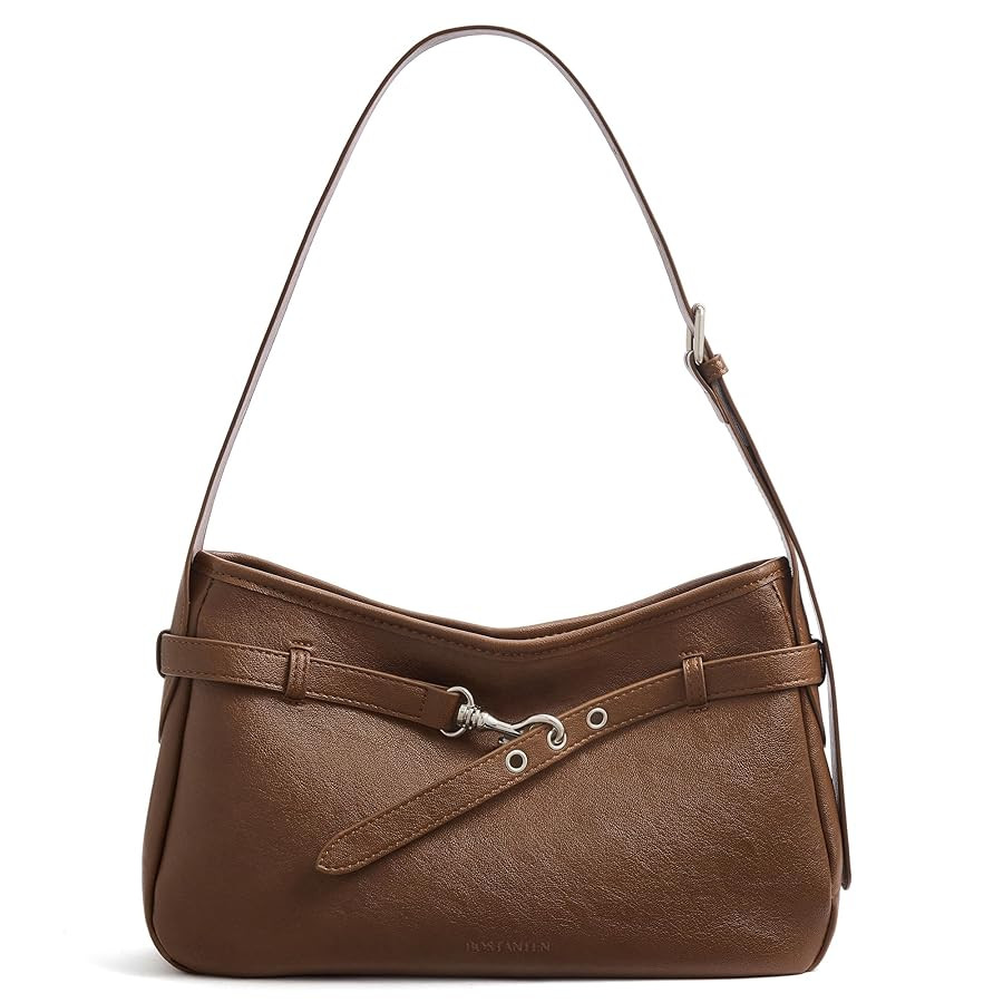 BOSTANTEN Shoulder Bag for Women, Vegan Leather Hobo Bag, Trendy Handbags Designer Fall Purses wi... | Amazon (US)
