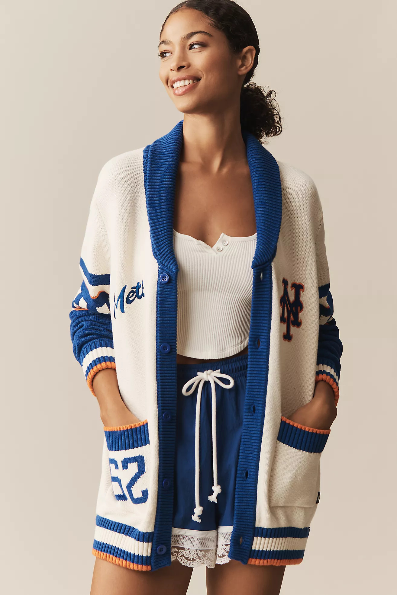 The Wild Collective x Anthro Cotton MLB Cardigan Sweater | Anthropologie (US)