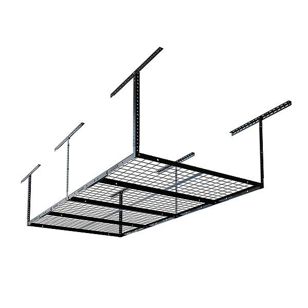 Fleximounts Heavy-Duty Garage Ceiling Rack Black | The Container Store