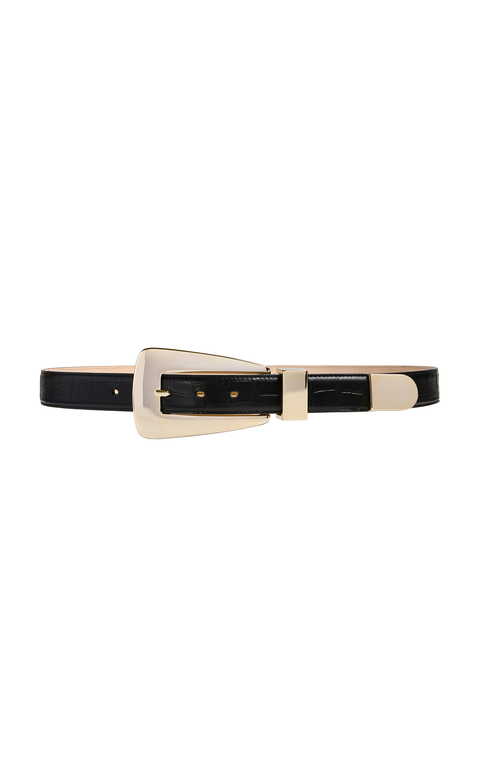 Lucca Croc-Effect Leather Belt | Moda Operandi (Global)