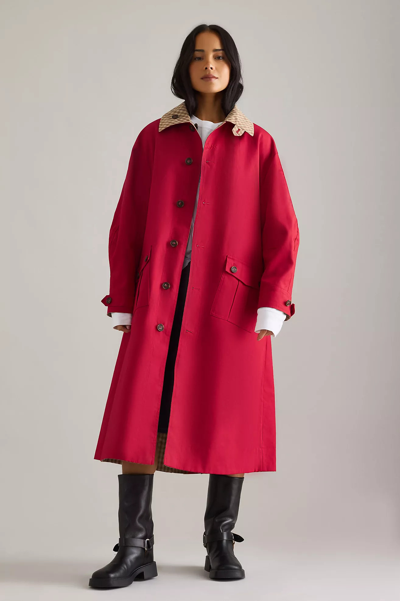 Damson Madder Anja Reversible Trench Coat | Anthropologie (UK)