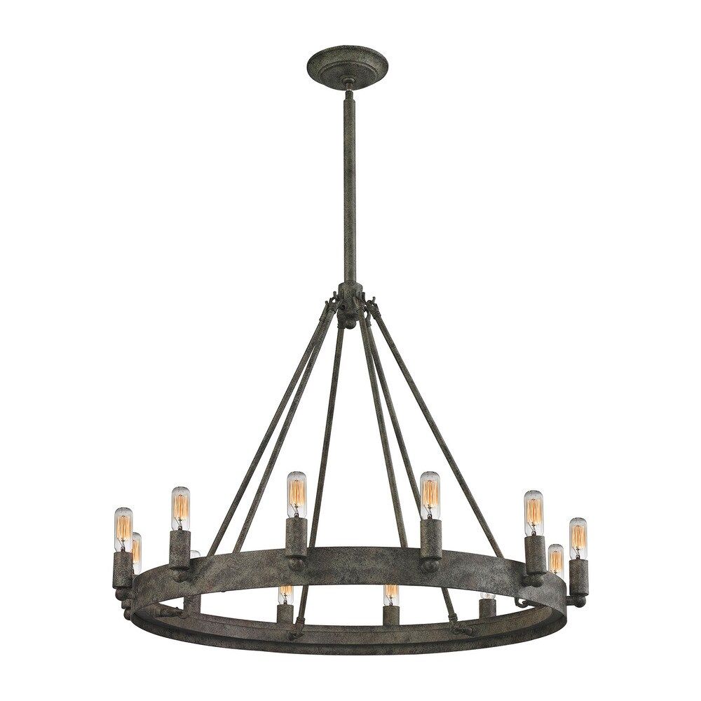 Elk Lewisburg 12-light Chandelier in Malted Rust (Malted Rust) | Bed Bath & Beyond