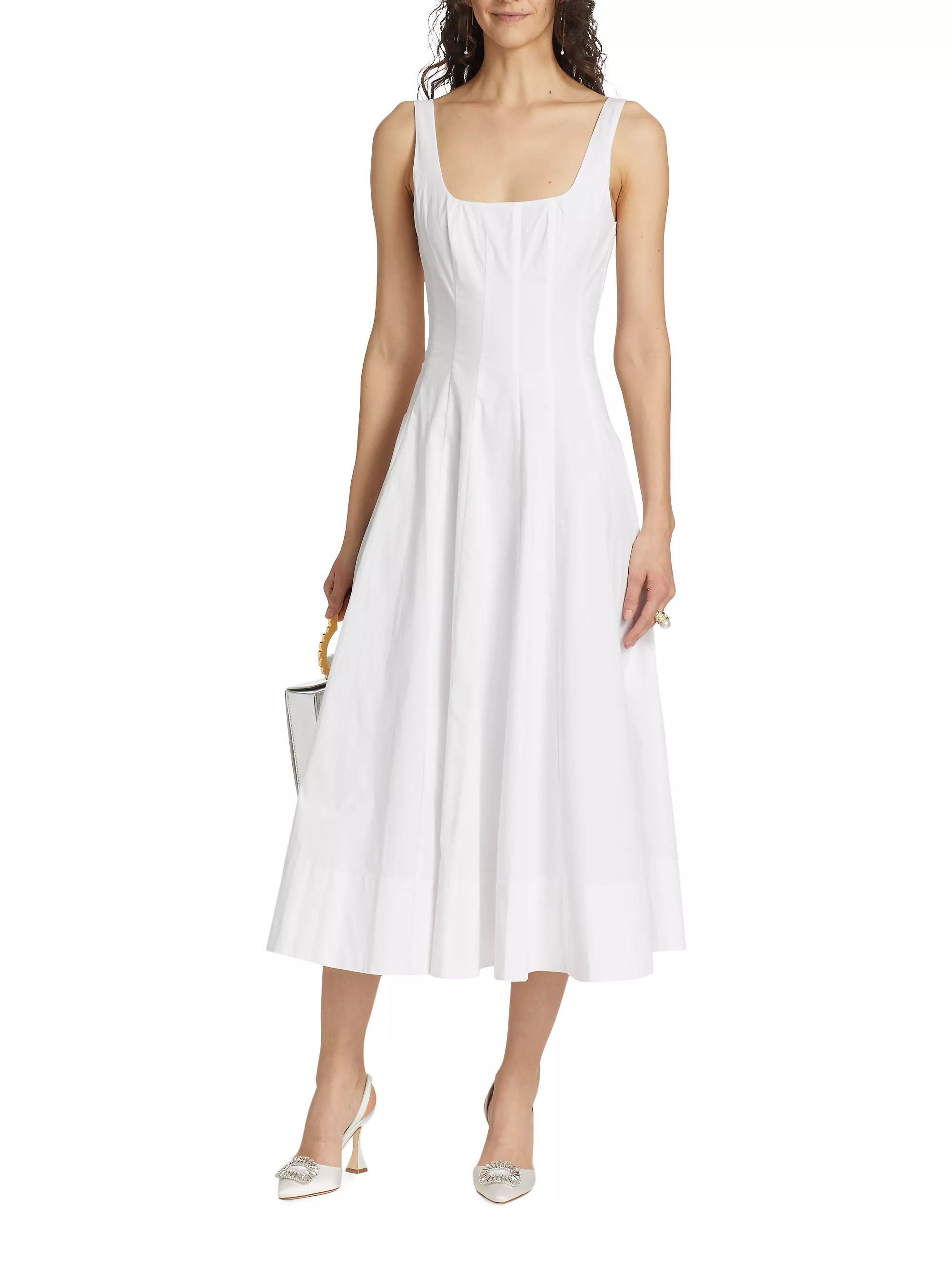 Wells Cotton Poplin A-Line Midi-Dress | Saks Fifth Avenue