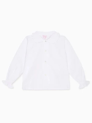 White Dameras Long Sleeve Girl Shirt | La Coqueta (US)
