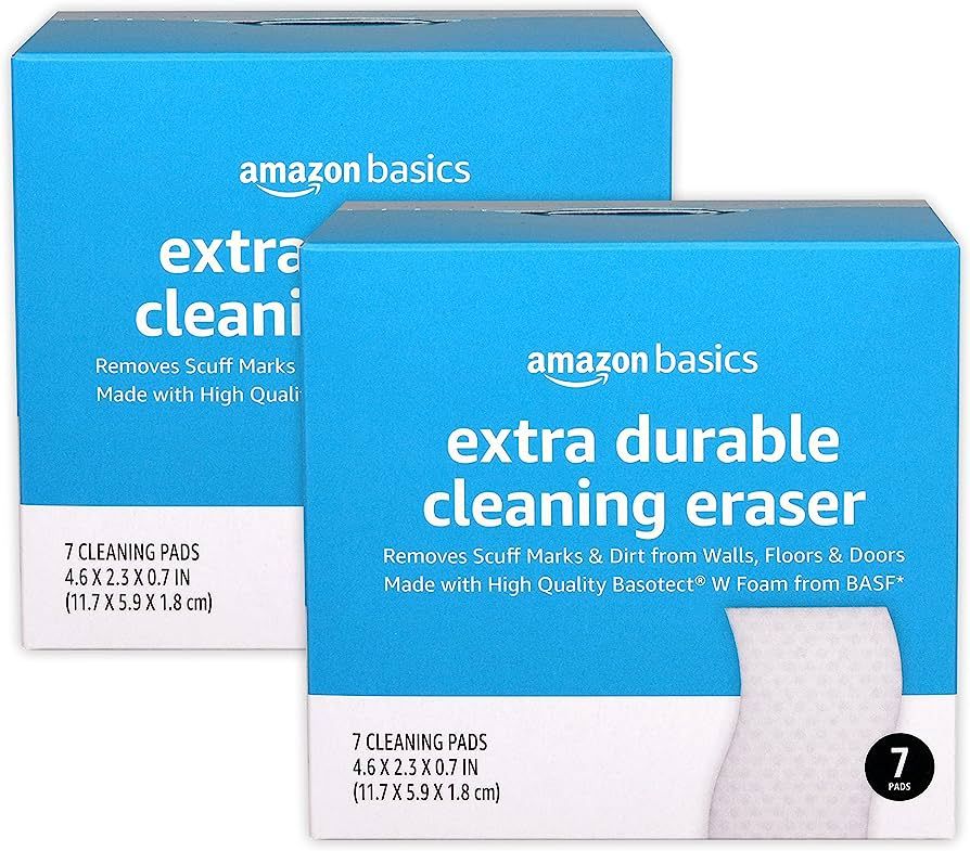 Amazon Basics Extra Durable Cleaning Eraser, White, 14 Count | Amazon (US)