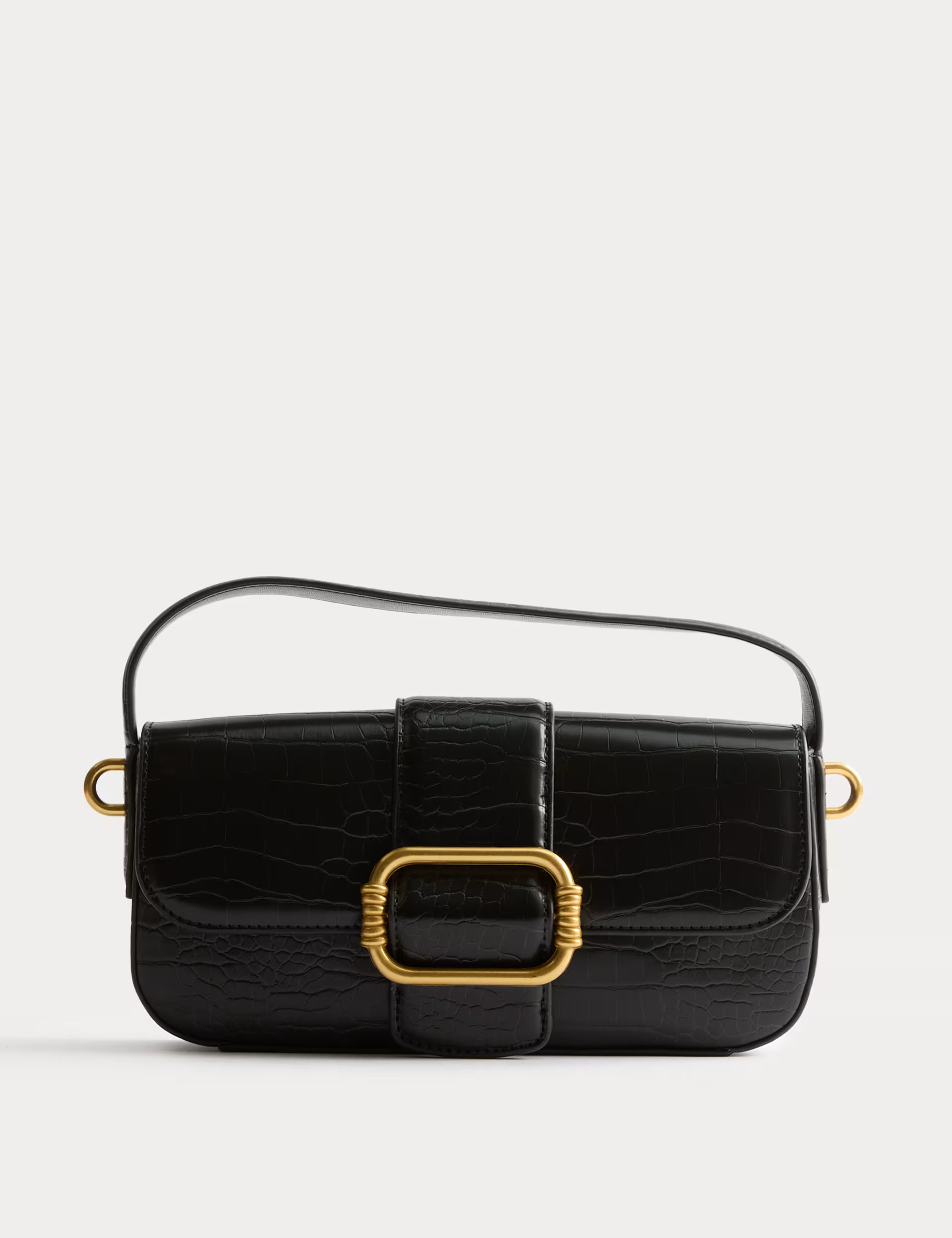 Faux Leather Croc Effect Baguette Bag | Marks & Spencer (UK)
