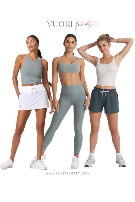 Vuori finds! Loverly Grey wears a S in the sports bras and XS in the leggings! 

#LTKfit #LTKFind #LTKstyletip