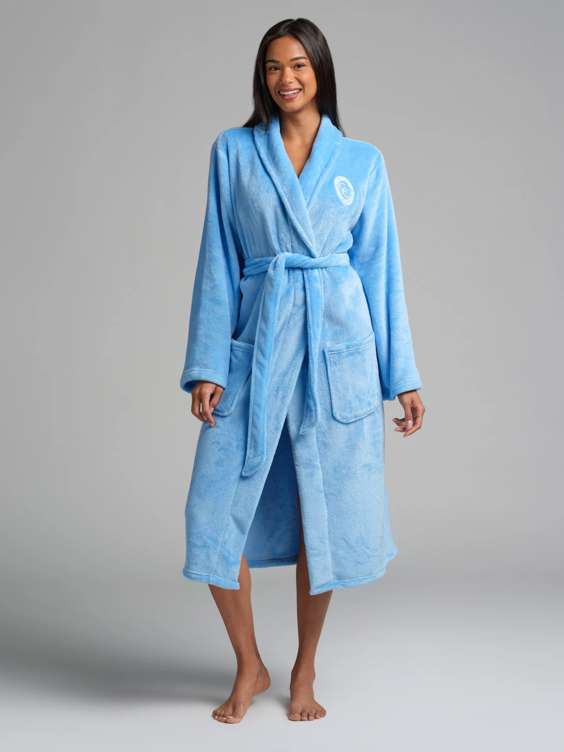 Comfrt Dreamdayâ¢ Plush Robe | Paris Blue | M/L | Comfrt